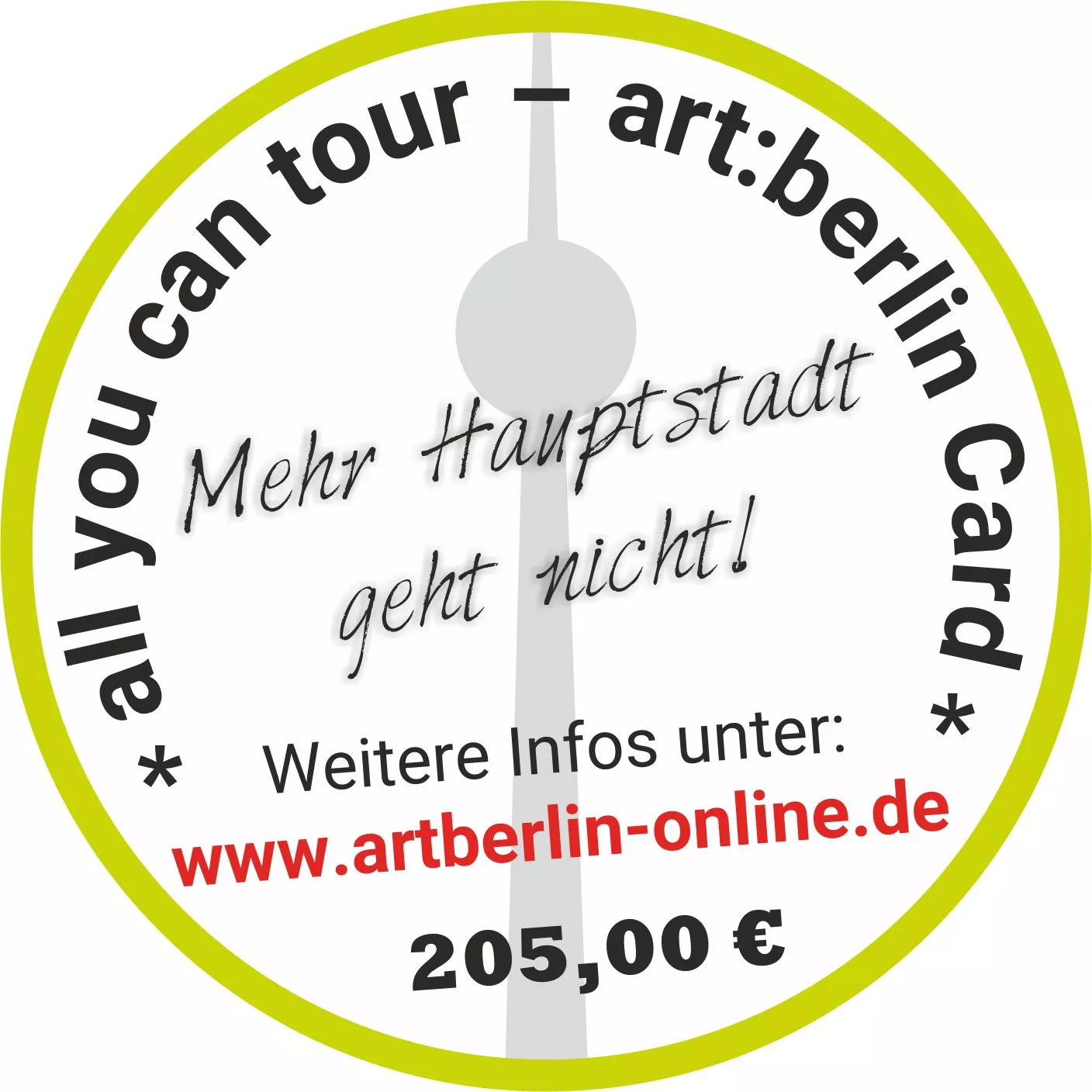 All you can tour art:berlin card